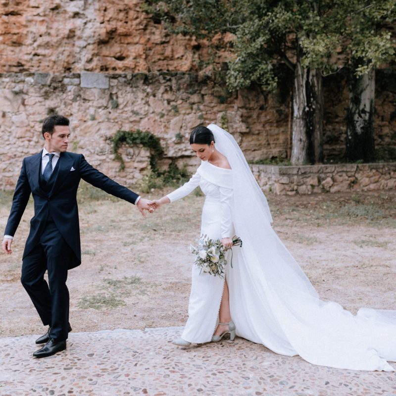 Zapatos verde de novia