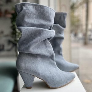 botas mujer media caña con tacón de 6 cm